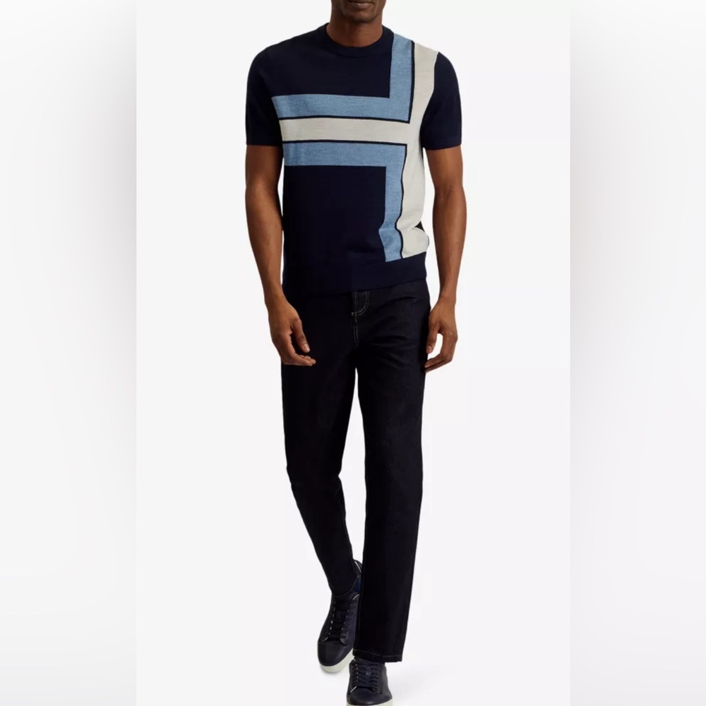 Ted Baker Tiltz Colour Block-Print Wool Knitwear - image 2
